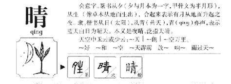 晴名字意思|晴字名字中的寓意及晴字五行属性